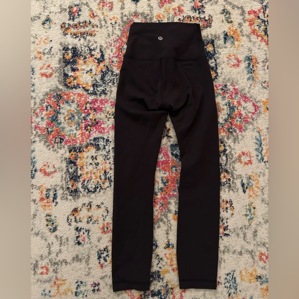 lululemon black wunder train leggings 23”